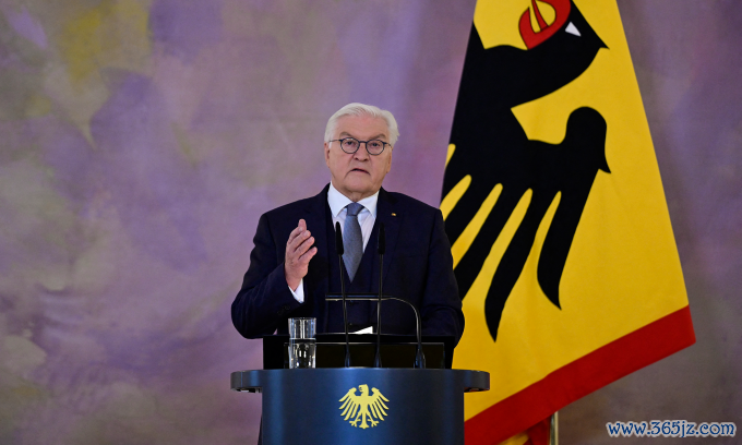 Tống thống Đức Frank-Walter Steinmeier phát biểu tại Điện Bellevue ở Berlin hôm 27/12. Ảnh: AFP